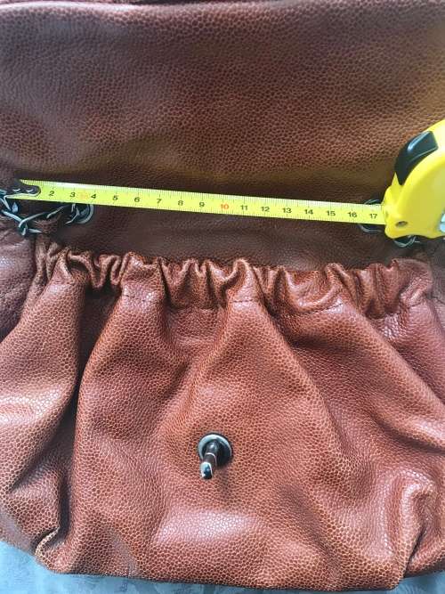 Chanel Brown Elastic Flap in Glazed Calfskin - PRICED TO SELL