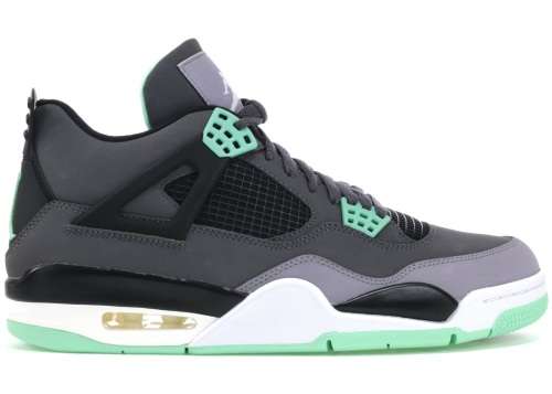 Air Jordan 4 Black and green (Adult Sizes 3 - 10)