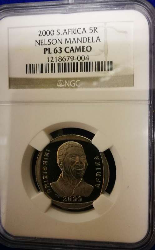 Mandela and De Klerk. Collection of coins, ballot paper, first day covers etc.
