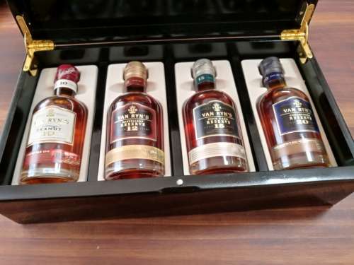 Van Ryn`s collectors boxed set of brandies. Extremely scarce. Fantastic Christmas gift.