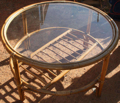 LOVELY Cane round center table