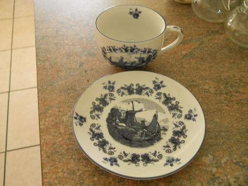 Delft cup and saucer