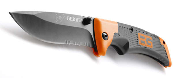 Gerber Bear Grylls Compact Scout Folding Knife 2.5" Combo Blade. Last One!