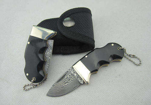Hand Made Damascus Blade Folder Knife!!  Don't Miss!!