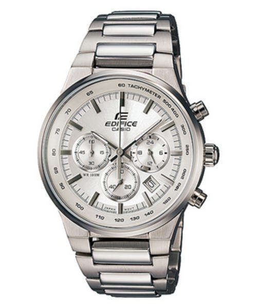 Casio EF-500BP-7AV EDIFICE chronograph date SS bracelet black