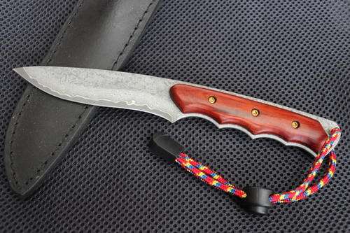 Hand Made Damascus Blade!! Very Nice! Don't Miss!!
