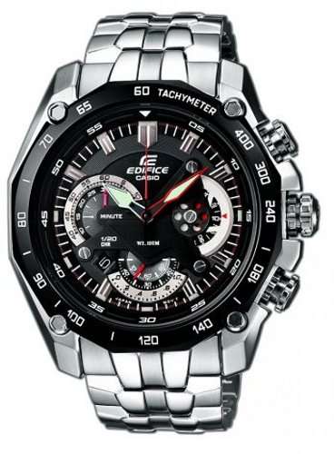 Casio EF-550D-1A Elegance Racing Style Fashion Chronograph Men's Watch