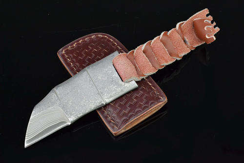 Hand Made Damascus Blade!! Pocket Knife!