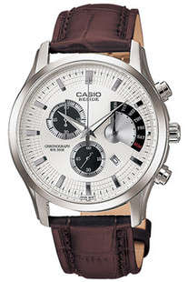 Casio Beside Chronograph Watch Leather BEM-501L-7AV
