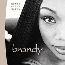 BRANDY - NEVER SAY NEVER (#1 RNB/POP HIT ALBUM) US IMPORT Ft. The Boy is Mine & Almost Doesn't Count