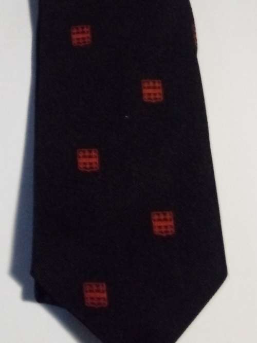 Crawen Week Rugby tie 1970s. Markhams brand