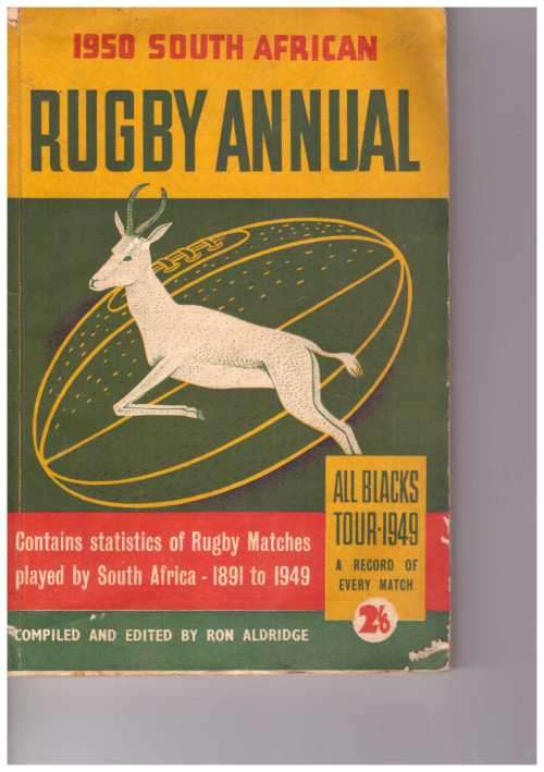 SA Rugby Annual 1950 Ed Ron Aldridge