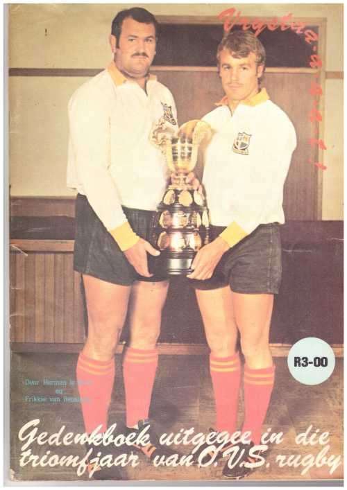 "Gedenkboek ... Triomfjaar van OVS Rugby" (1976) 84 pp SC