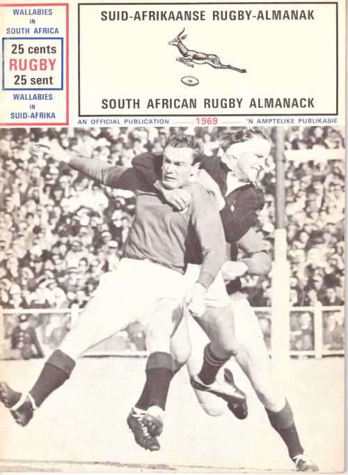 1969 Rugby Almanac Incl Wallaby Tour to SA 32 pp