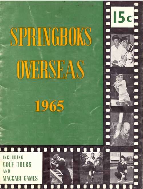 1965 Springboks Overseas. SA Sports magazine. 28 pp Incl 3 pp article on rugby
