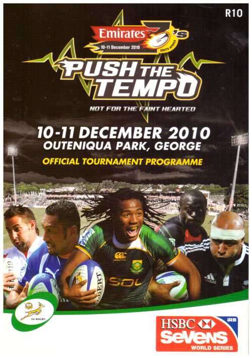 Rugby programme. 2010 SA Leg of IRB Sevens. George