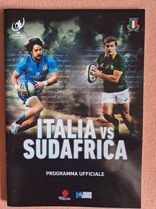 Rugby Programme. Italy vs South Africa 19 November 2016 Florence, Italy