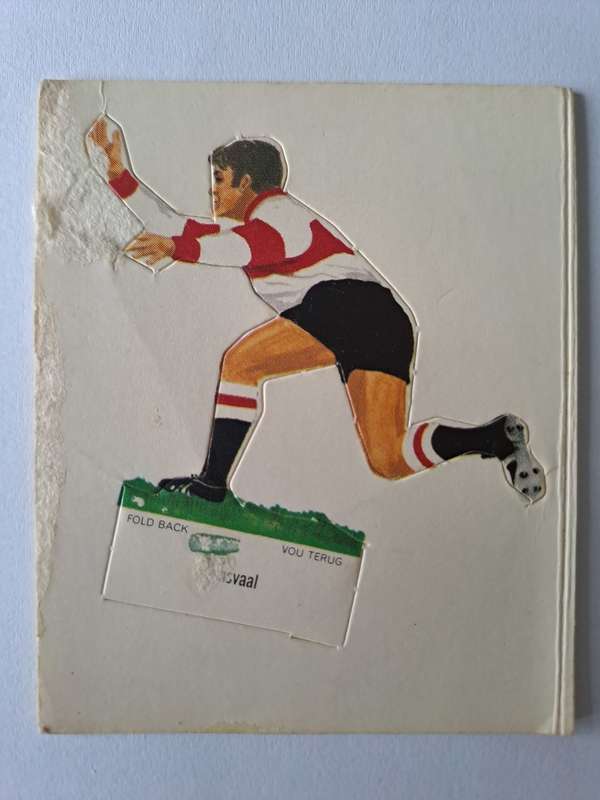 Transvaal. Shell SA Rugby teams `Pop-ups`. c1974 Size of card 60mmx75mm VERY SCARCE