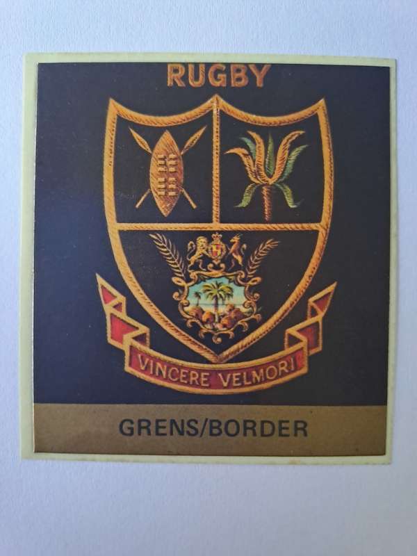 Border. Total Series 1975/1981 Series of sticker badges of SA Rugby teams 64mmx58mm