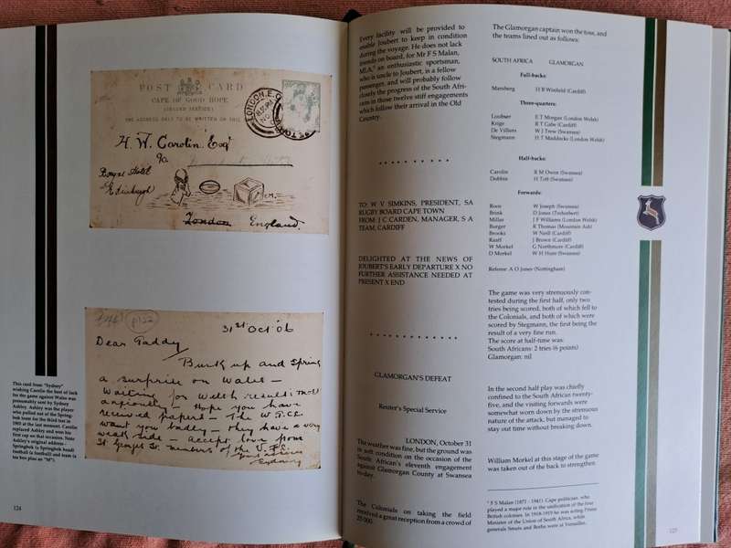 Rugby book. `The Carolin papers` in slip case. Limited edition, Signed by Author. 22 of 1000 SCARCE