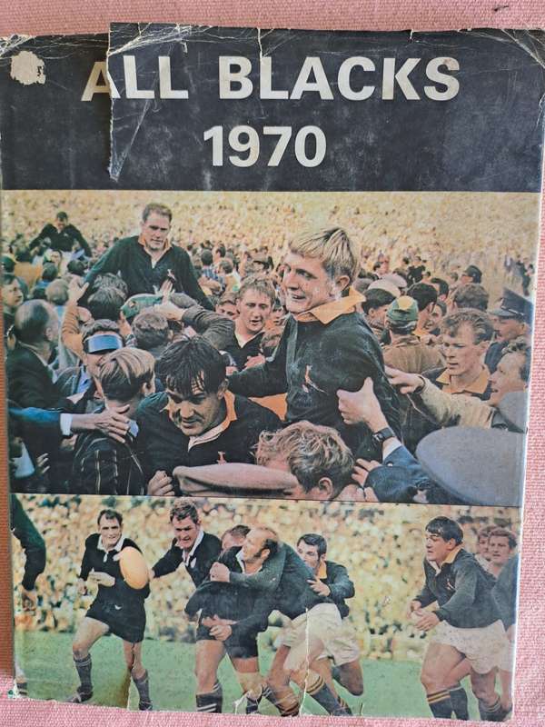 Rugby book `All Blacks 1970` photo report of tour by Gert Hattingh H/C D/W
