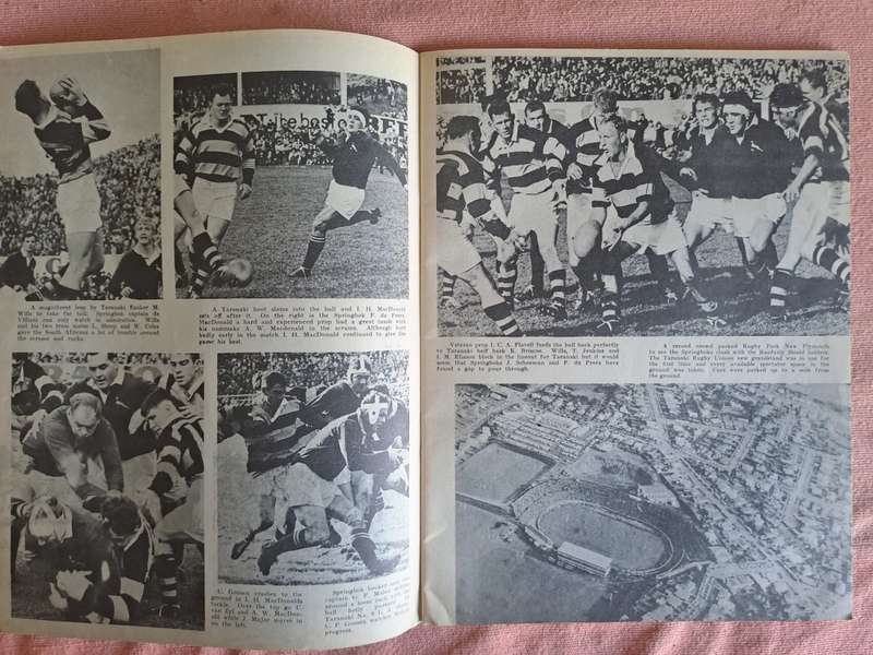Rugby brochure. Springbok Challenge Book I SA to Aus and NZ 1965 64 pages