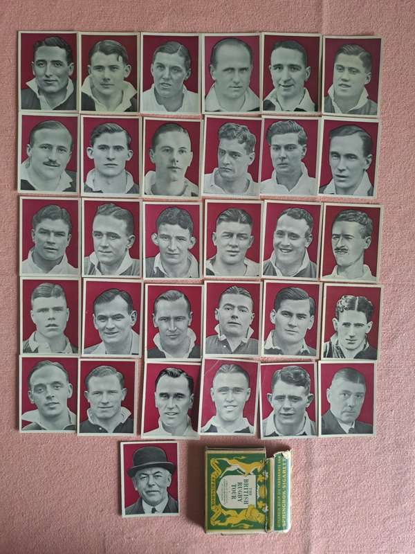 Cigarette cards 1938 - Issued by Springbok Cigarettes-Complete set of 62 cards. Scarce with boxes