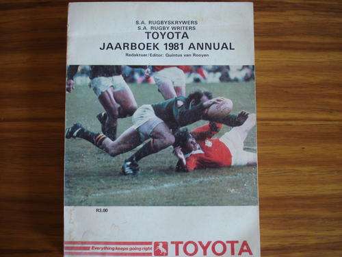 SA Rugby Year Book. 1981