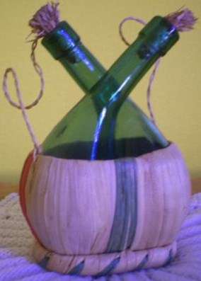 Fancy glass bottle