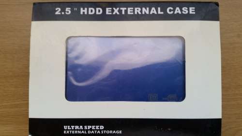 HARD Drive 2.5inch Enclosure USB 2.0 BLUE/SILVER NEW CRAZY R1 START