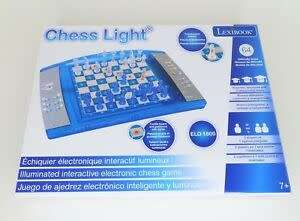 Lexibook COMPUTER Chess Light Illuminated Electronic Chess Game ELO 1800