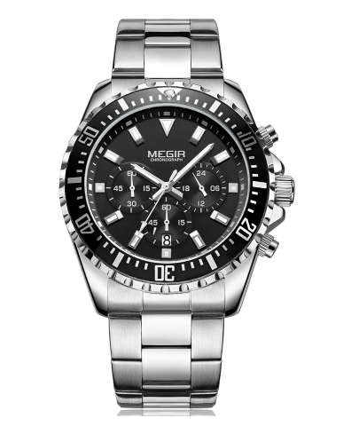 Megir 2064 Black !! Chronograph Watch!! Brand New!! Clearance