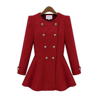 PEPLUM MILITARY COAT