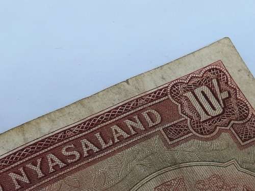 BANK OF RHODESIA AND NYASALAND 10 SHILLING 18TH JULY 1958 BANK NOTE