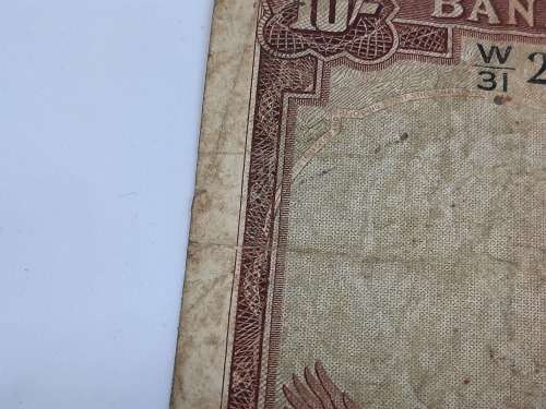 BANK OF RHODESIA AND NYASALAND 10 SHILLING 25TH JANUARY 1961 BANK NOTE