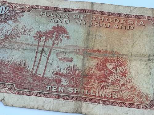 BANK OF RHODESIA  AND NYASALAND 11TH JANUARY 1961 BANK NOTE