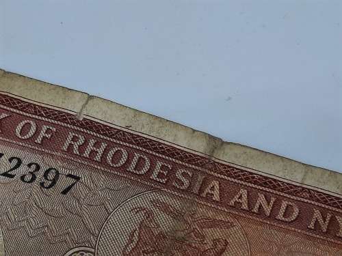 BANK OF RHODESIA  AND NYASALAND 11TH JANUARY 1961 BANK NOTE