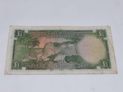 BANK OF RHODESIA AND NYASALAND 20TH MAY 1960 ONE POUND BANK NOTE