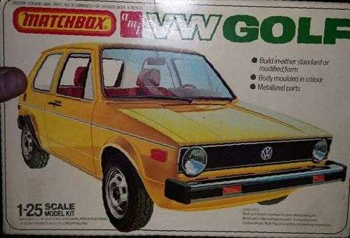 Vintage Matchbox / AMI 1-25th scale Model kit ~ PK4120 ~ VW Golf  ~ like new in Original Box ~ 1981