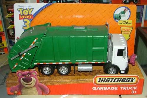 Matchbox ~ Toy-Story-3-Talking-Lotso-Bear-Garbage-Truck-13-034-Disney-Pixar-Mattel ~ Mint in box