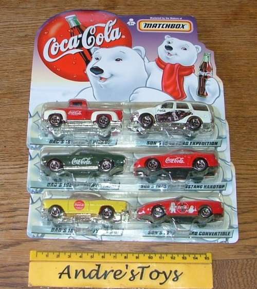 Matchbox ~ 1999 ~ Coca-Cola Polar Bear Cars 50's 60's 70's Collection ~ MIP ~ RARE LOT