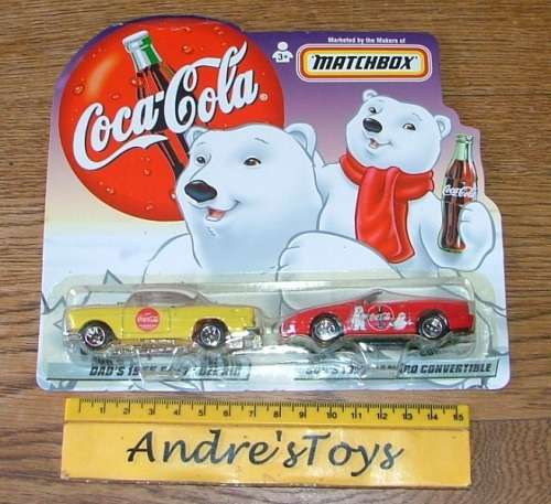 Matchbox ~ 1999 ~ Coca-Cola Polar Bear Cars 50's 60's 70's Collection ~ MIP ~ RARE LOT