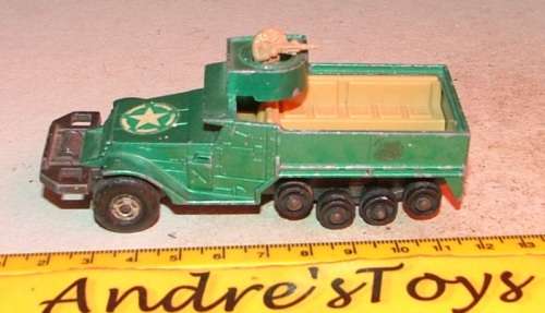 Matchbox Battle Kings ~ 1974 ~ K108 M3 AL Half Track APC ~ Loose
