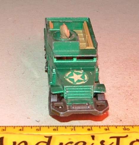 Matchbox Battle Kings ~ 1974 ~ K108 M3 AL Half Track APC ~ Loose