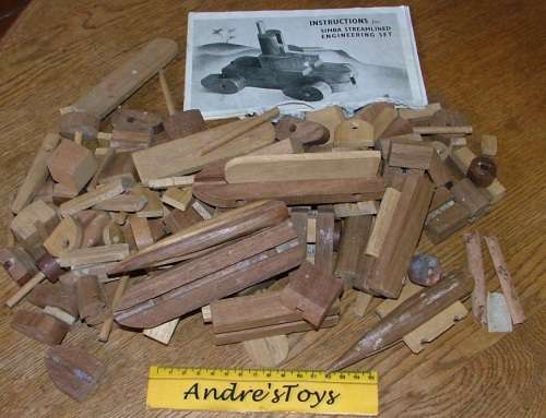 old woon toys ~ Simba Streamlined Engineering set from the 60`s