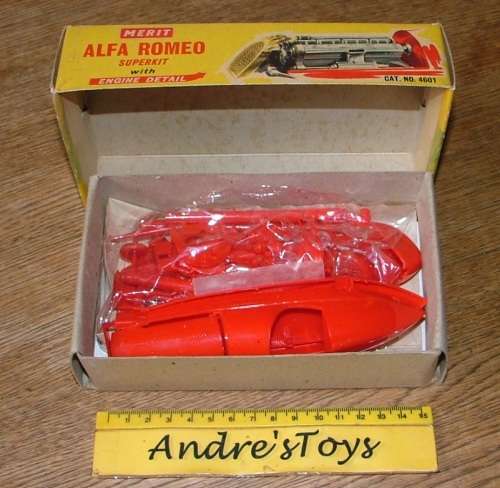 Merit ~ ALFA ROMEO TYPE 158 1950 SUPERKIT 1:24 ~ RARE VINTAGE KIT -NR MINT /BOXED  #4601