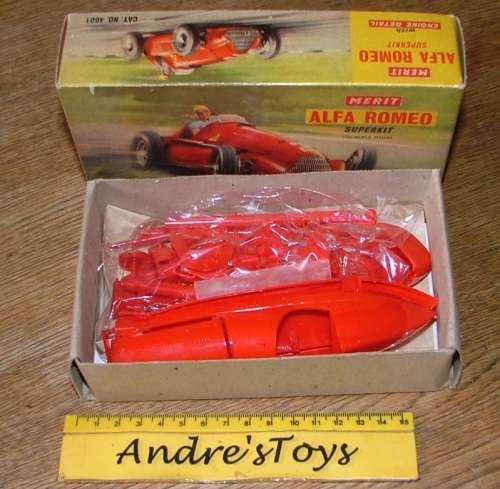 Merit ~ ALFA ROMEO TYPE 158 1950 SUPERKIT 1:24 ~ RARE VINTAGE KIT -NR MINT /BOXED  #4601