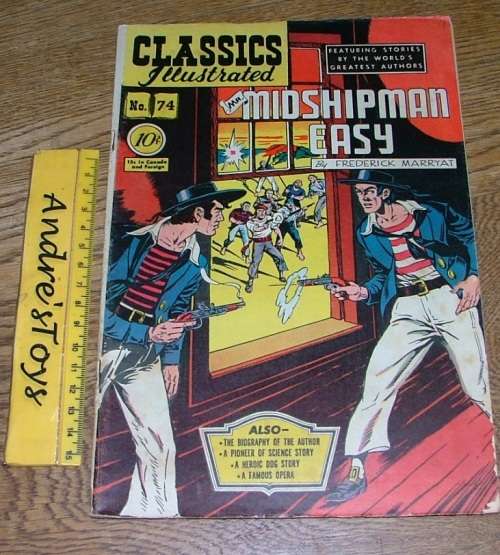 Classic Illustrated ~ Comic: No74 ~ Mr Midshipman Easy by Federick Marryat