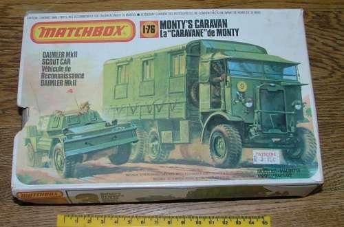 Vintage Kit by Matchbox ~ PK-0175 1-76 Monty's Caravan ~ Plastic Kit ~ 1979