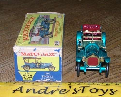Matchbox Models of Yesteryear ~ Y-12 1909 Tomas Flyabout ~ Picture box ~ England